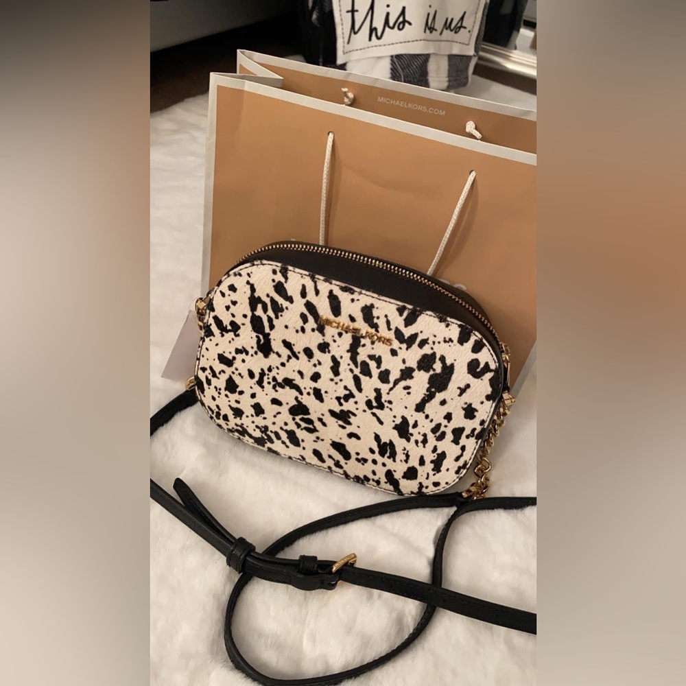 Exclusive Cow Print MK crossbody
